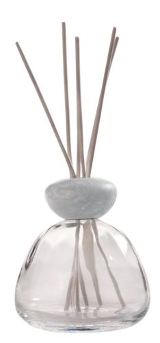 Millefiori, Air Design, Aróma difuzér Marble Glass číry - šedý mramorový vrchnák - Dopredaj