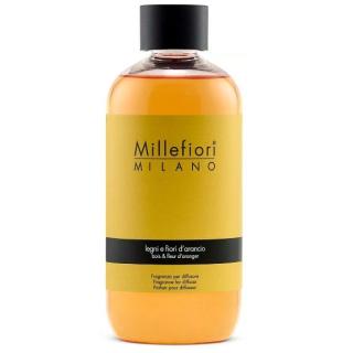 Millefiori Milano, náplň do difuzéru 250ml, Legni & Fiori d’Arancio, Drevo a pomarančové kvety