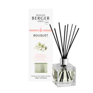 Maison Berger Paris, Aróma difuzér Cube 125ml, Jasmine precious, Vzácny jasmín 6005