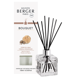 Maison Berger Paris, Aróma difuzér Cube 125ml, Virginia cedarwood, Libanonský céder 6007