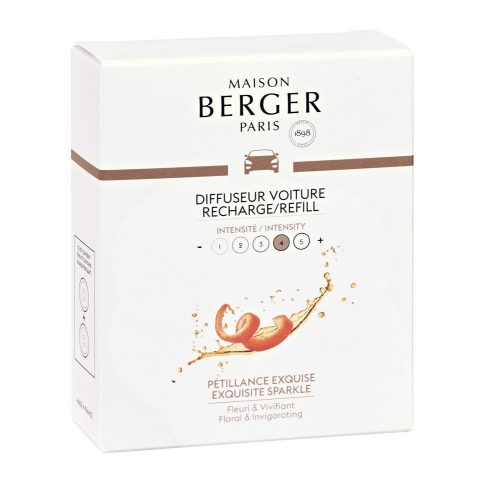 Maison Berger Paris, Náhradná náplň vône do auta Exquiste sparkle, Intenzívny Ligot, 2ks v balení