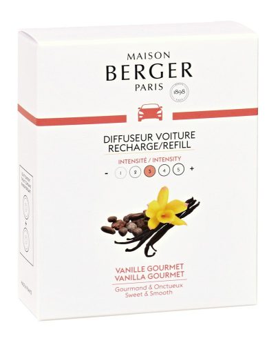 Maison Berger Paris, Náhradná náplň vône do auta Vanilla Gourmet, Vanilka, 2ks v balení