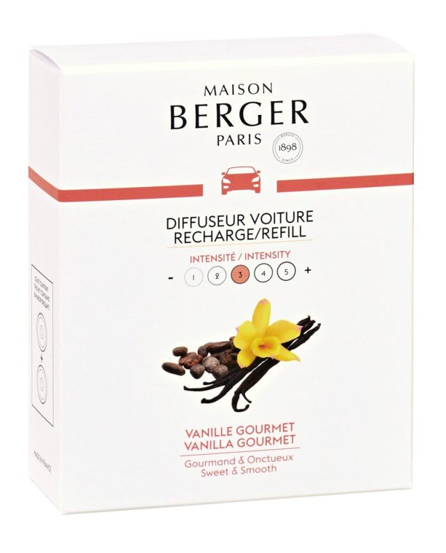 Maison Berger Paris, Náhradná náplň vône do auta Vanilla Gourmet, Vanilka, 2ks v balení 6423