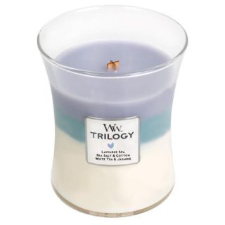 Woodwick, Vonná Sviečka Trilogy, Calming Retreat 275g, Upokojujúci ústup 92965