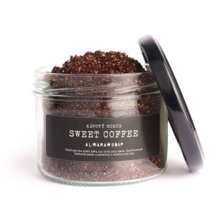 Almara Soap, Scrub Sweet Coffee, Prírodný kávový peeling na telo a tvár 180g AS026