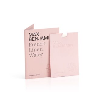 Max Benjamin, Classic, Luxusná vonná karta, French Linen Water, 1 ks v balení, Francúzska ľanová voda MB-Card9