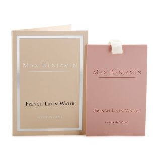 Max Benjamin, Classic, Luxusná vonná karta, French Linen Water, 1 ks v balení, Francúzska ľanová voda MB-Card9