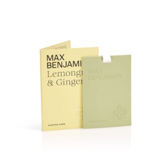 Max Benjamin, Classic, Luxusná vonná karta, Lemongrass & Ginger, 1 ks v balení, Citrónová tráva a zázvor MB-Card3