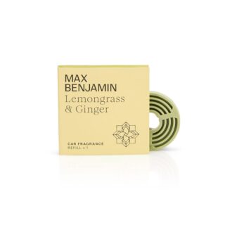 Max Benjamin, Classic, Náhradná náplň vône do auta, Lemongrass & Ginger, Citrónová tráva a zázvor 1 ks MB-RCAR3
