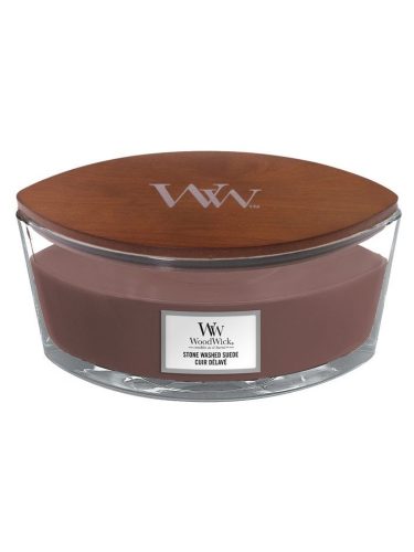 Woodwick, Vonná Sviečka Hearthwick, Stone washed suede 453,6g, Semiš - Dopredaj