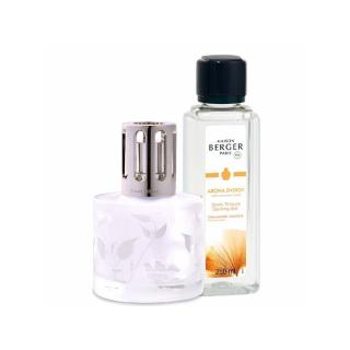 Maison Berger Paris, Katalytická Lampa, Sada AROMA, Matná biela, Čerstvé tonikum 250ml 4678