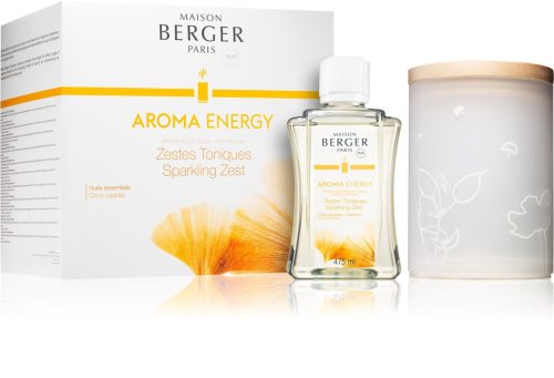Maison Berger Paris, AROMA, elektrický difuzér Aroma Energy, náplň sparkling zest, čerstvé tonikum, 475 ml