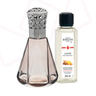 Maison Berger Paris, Katalytická Lampa, Sada PYRAMIDE, Staroružová, Orange cinnamon (pomaranč a škorica) 250ml 4560