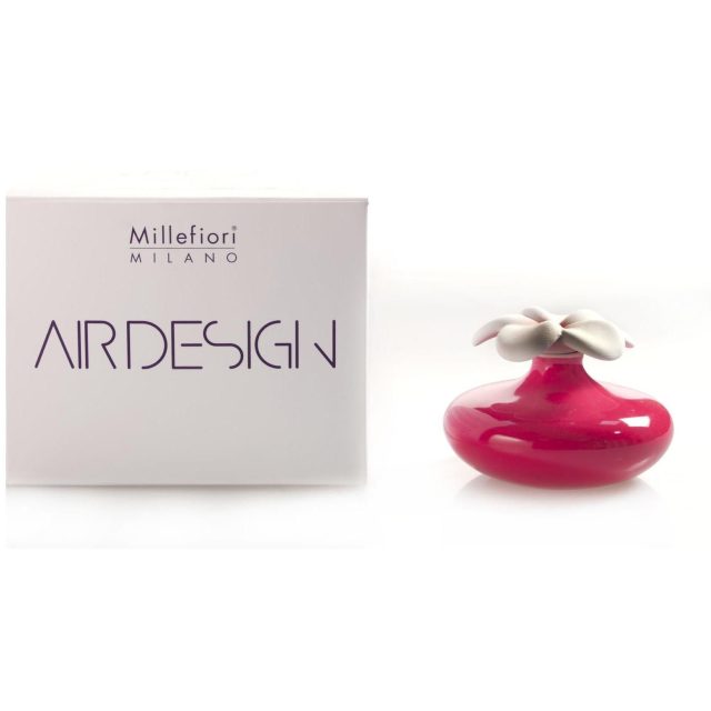 Millefiori, Air Design, Dizajnový aróma difuzér Small Flower - červený malý kvet - Dopredaj 1DFRD