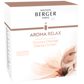 Maison Berger Paris, AROMA, elektrický difuzér Aroma Relax, náplň oriental comfort, sladký orient, 475 ml 7010