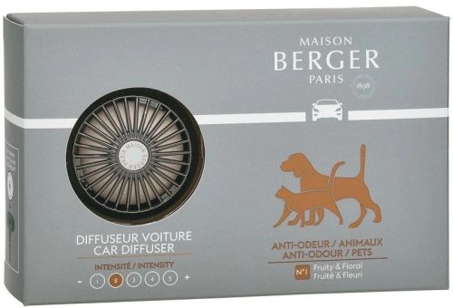 Maison Berger Paris, Vôňa do auta, Antioudour, Proti zápachu zo zvierat, Ovocno-kvetinová vôňa