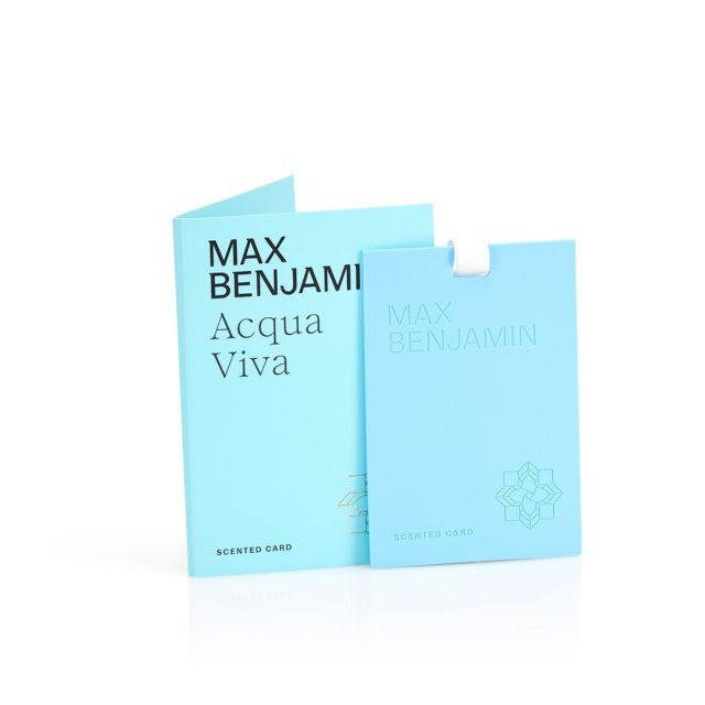 Max Benjamin, Classic, Luxusná vonná karta, Acqua Viva, 1 ks v balení, Oxigene, Živá Voda MB-Card40