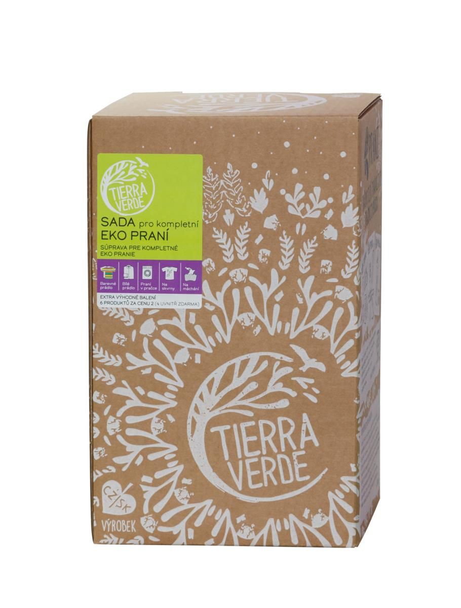 Tierra Verde, Súprava pre kompletné EKO pranie, Dopredaj Tierra Verde, Súprava pre kompletné EKO pranie (v balení 4 kusy zadarmo) (1 ks) - Dopredaj TW11580