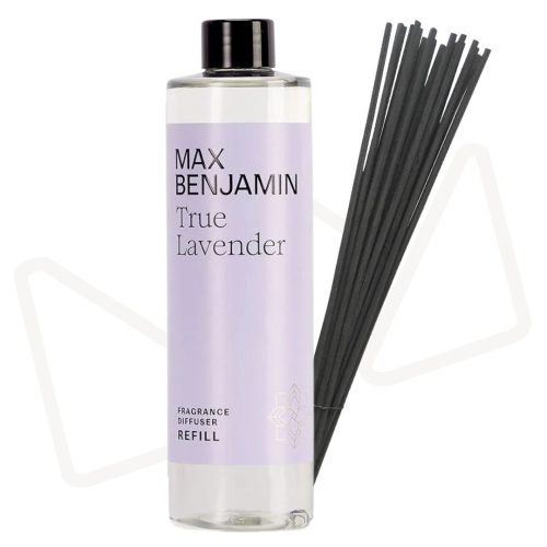 Max Benjamin, Náhradná náplň, True Lavender, 300ml + 24 ks náhradných tyčiniek