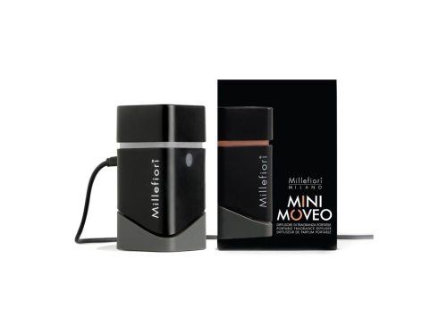 Millefiori, Mini MOVEO, Prenosný aróma difuzér s USB nabíjaním čierny
