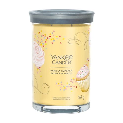 Yankee Candle, Signature Vonná sviečka Tumbler Vanilla Cupcake, 567g, Vanilkový košíček