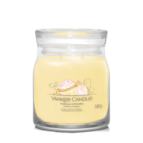 Yankee Candle, Signature Vonná sviečka Vanilla Cupcake, 368g, Vanilkový košíček