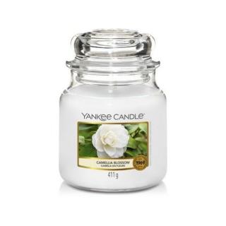 Yankee Candle, Vonná Sviečka Camellia Blossom 411g, Kvet Kamélie - Dopredaj 35601