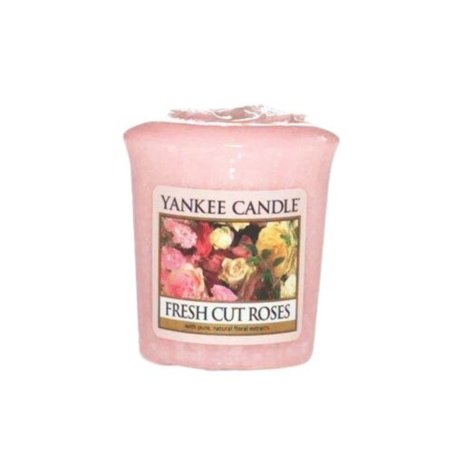 Yankee Candle, Vonná Sviečka Fresh Cut Roses 49g, Čerstvo narezané ruže - Dopredaj
