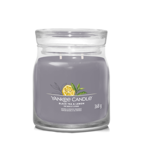 Yankee Candle, Black tea & Lemon, Signature Sviečka 368g