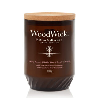 WoodWick ReNew, Cherry Blossom & Vanilla, Sviečka 368g, Čerešňové kvety a vanilka 1726351E