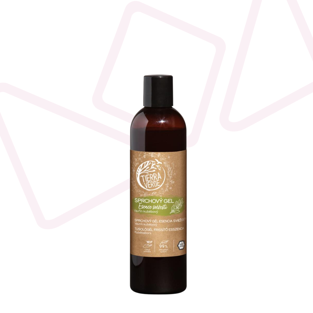 tierra-verde-esencia-sviezosti-sprchovy-gel-vavrin-kubebovy-300ml Tierra Verde, Sprchový gél Esencia sviežosti – Vavrín kubébový (fľaštička 300 ml)